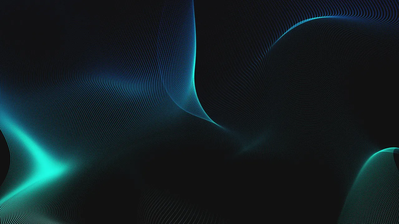 Abstract blue streams of light representing connected intelligence
